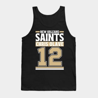 New Orleans Saints Chris Olave 12 Edition 3 Tank Top